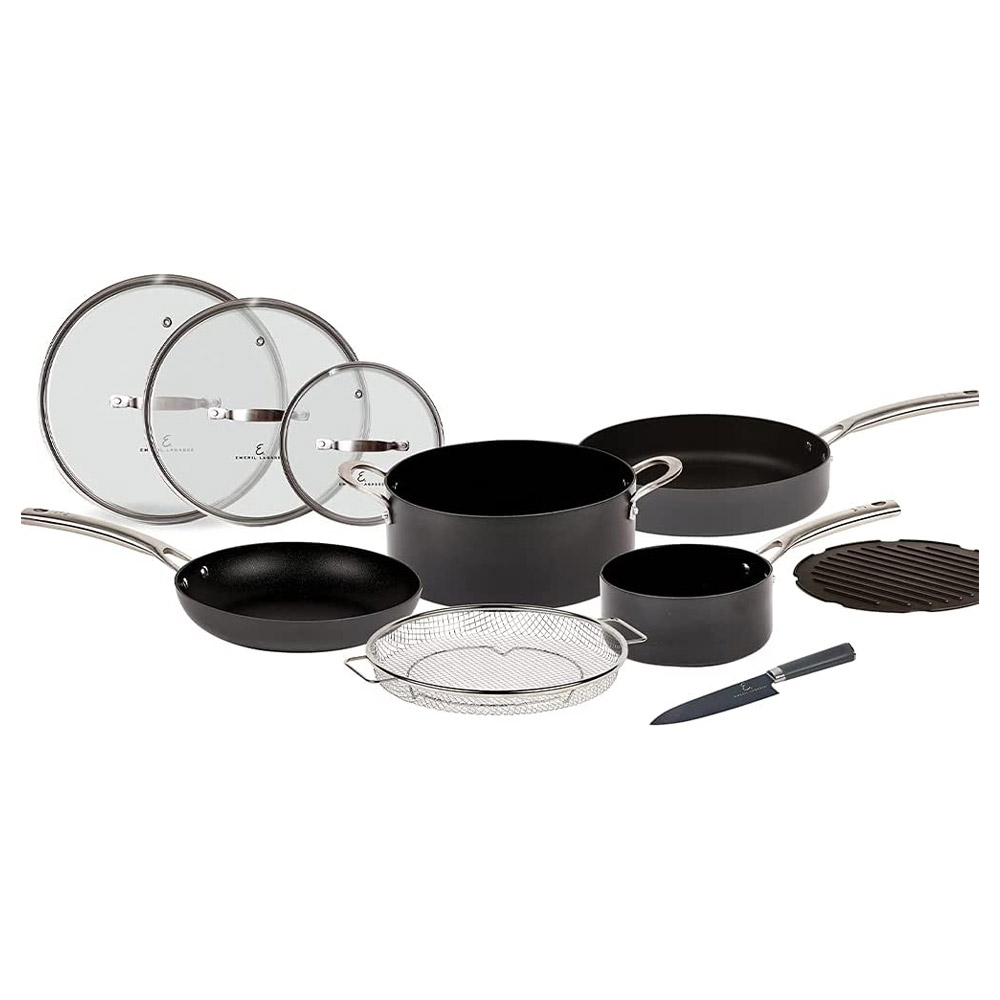 Imusa Teal Forged Ceramic 10-Piece Cookware Set